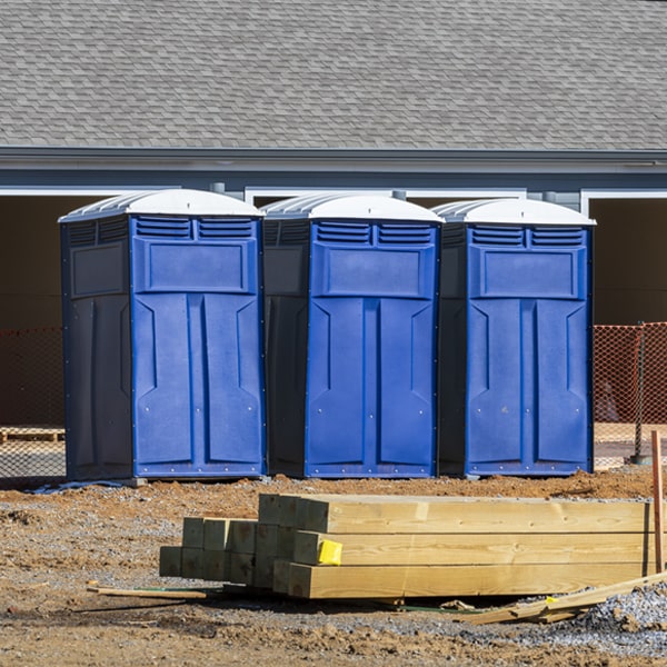 how often are the porta potties cleaned and serviced during a rental period in East Poultney Vermont